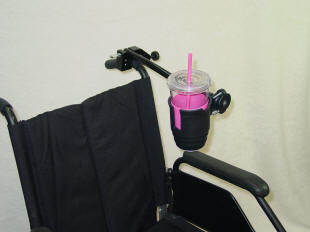 Clamp Attached to Left Handle Holding Short Arm