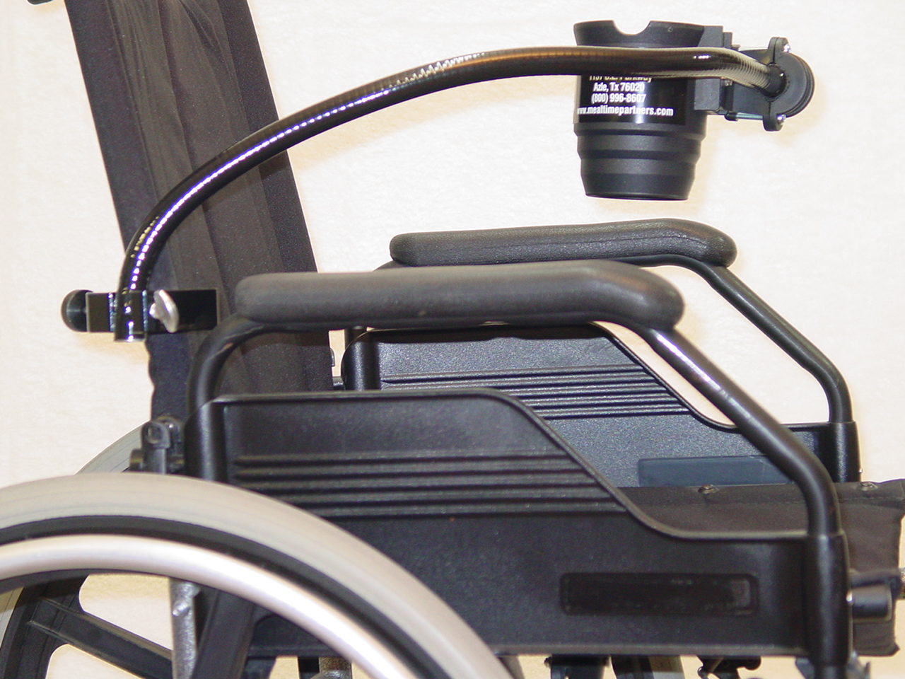 Front Mounted Drinking System on Wheelchair