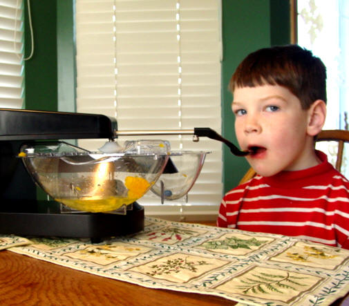 Mealtime Partner being used by Child