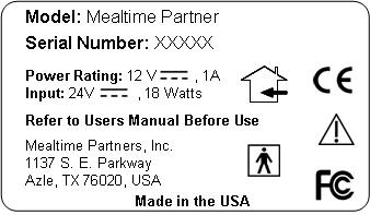 Mealtime Partner Label