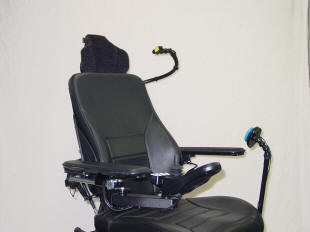 Flex Arm Holder Mounted on Wheelchair